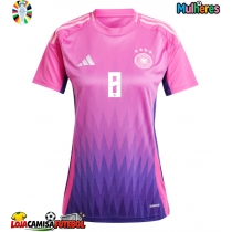 Camisa de Futebol Alemanha Toni Kroos #8 Equipamento Secundário Mulheres Europeu 2024 Manga Curta